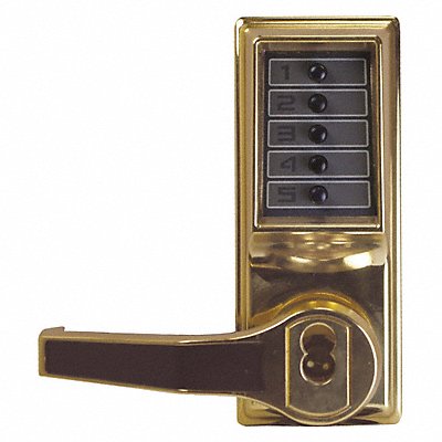 KABA SIMPLEX LL1021B0341 Push Button Lockset 1000 Left Lever