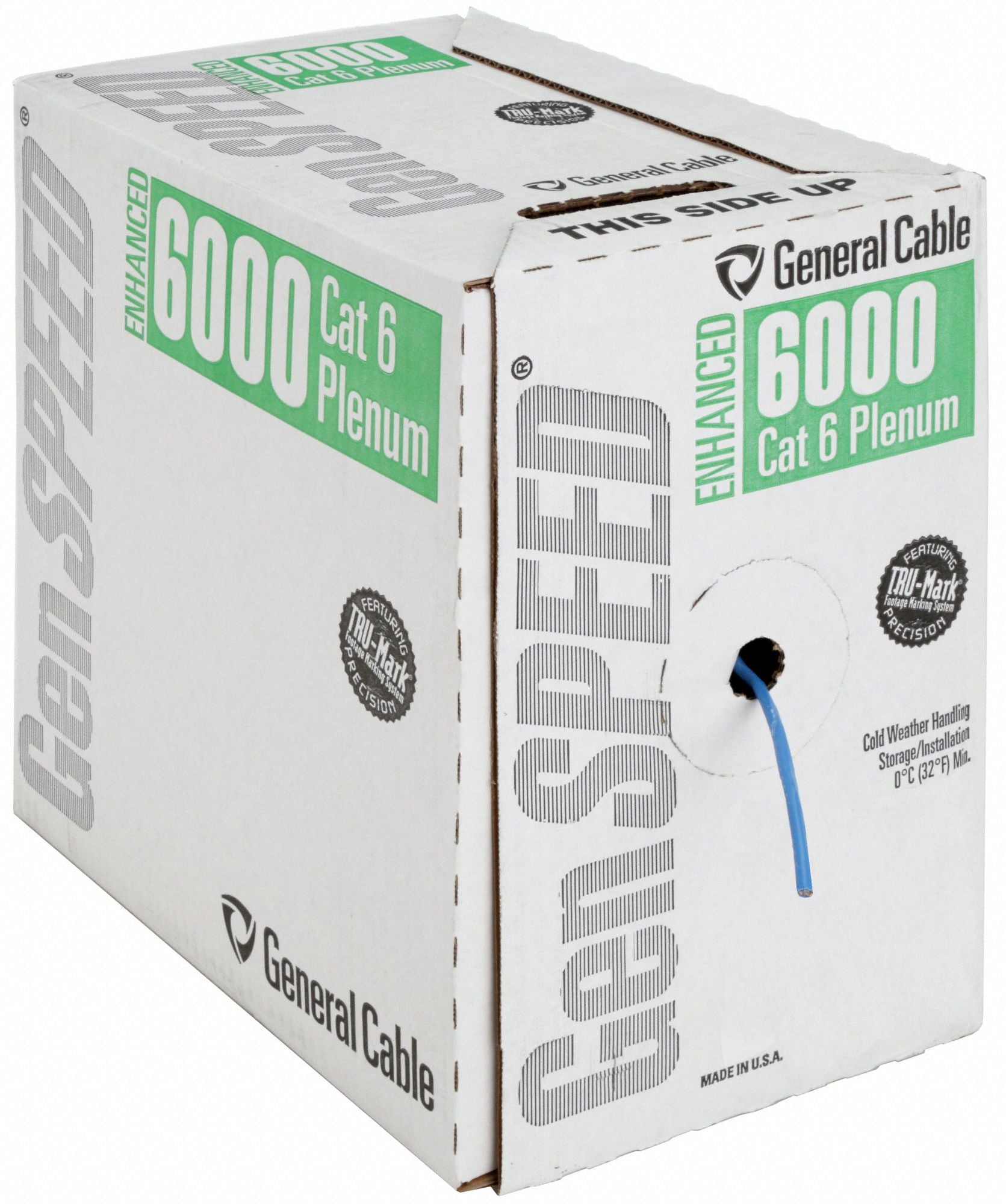 GENSPEED 7131900 Data Cable Cat 6 23 AWG 1000ft Blue