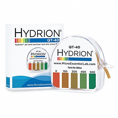HYDRION QT40 Test s 15 ft L 0 to 500 ppm Ammonia PK10