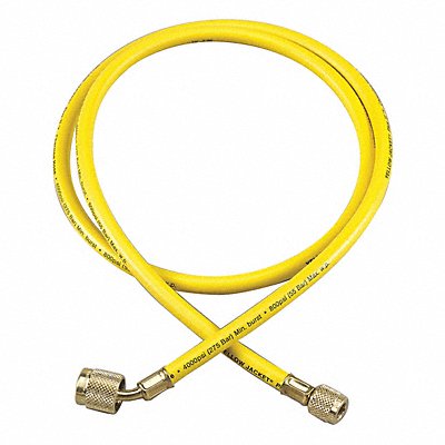YELLOW JACKET 22006 Charging/Vacuum Hose 6 L Brass Fitting