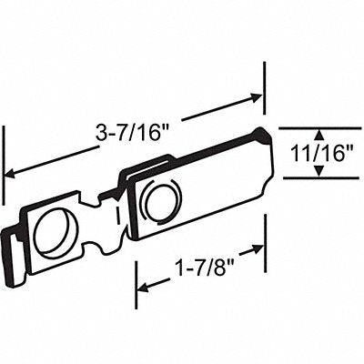 GRAINGER 7216 Pivot Bracket Steel Plated
