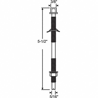 GRAINGER 1123 Pivot Pin Steel Plated