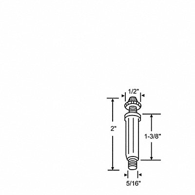 GRAINGER 2121 Pivot Pin Steel Plated