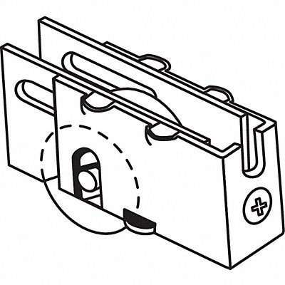 GRAINGER 9273 Roller Assembly Steel Plated