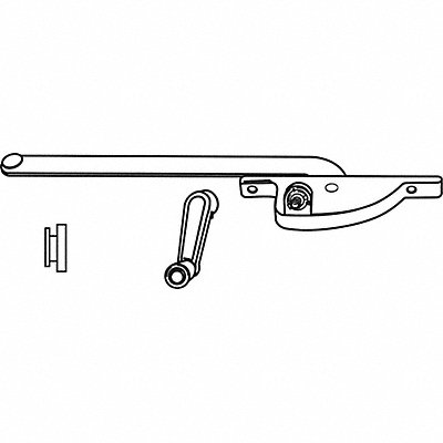 GRAINGER 36119B Window Operator Hand Casement 12-1/2 L
