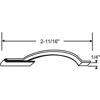GRAINGER 90498 Frame Tension Spring Screen 2-25/64 L