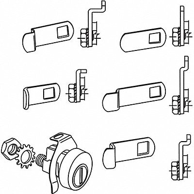 GRAINGER 9717 Lock Kit For 4C Pedestal Mailboxes