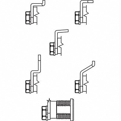 GRAINGER 9728 Lock Kit For 4C Pedestal Mailboxes
