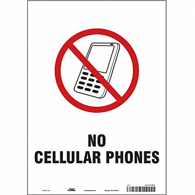 CONDOR 451N86 Safety Sign 14 in x 10 in Vinyl