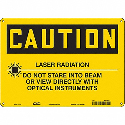 CONDOR 451P94 Safety Sign 10 in x 14 in Polyethylene