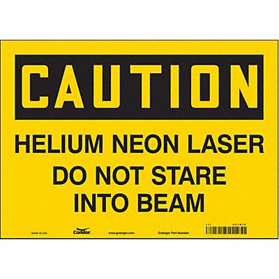 CONDOR 451R15 Safety Sign 10 in x 14 in Vinyl