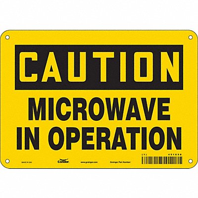 CONDOR 451X08 Safety Sign Radiofrequency/Microwave 7 H