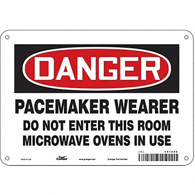 CONDOR 451X58 Safety Sign Radiofrequency/Microwave 7 H