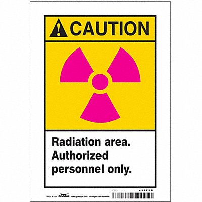 CONDOR 451Z25 Safety Sign 10 in x 7 in Vinyl