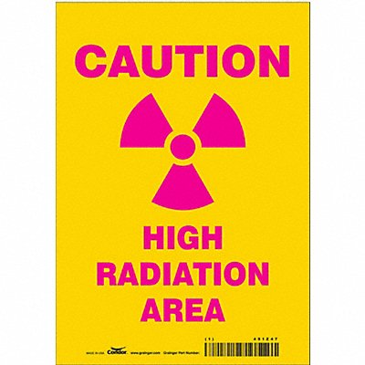 CONDOR 451Z47 Safety Sign 10 inx7 in Vinyl
