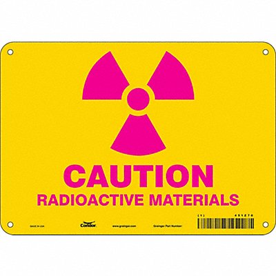 CONDOR 451Z70 Safety Sign 7 inx10 in Polyethylene