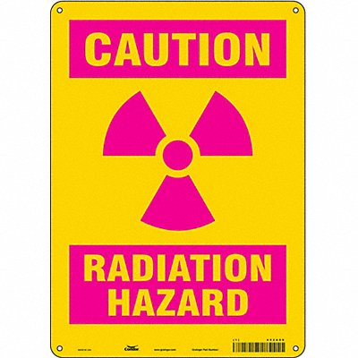 CONDOR 452A06 Safety Sign 14 inx10 in Aluminum