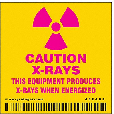 CONDOR 452A63 Safety Sign 2 1/4 in x 2 1/4 in Vinyl