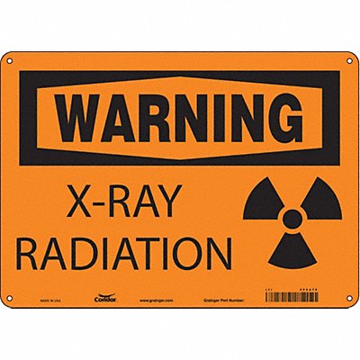 CONDOR 452A76 Safety Sign 10 in x 14 in Vinyl