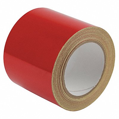 GRAINGER ZRF4X50RD Floor Tape Red 4 inx50 ft Roll