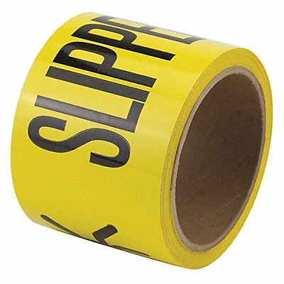 GRAINGER 3YTA5 Floor Tape Black/Yellow 3 inx54 ft Roll