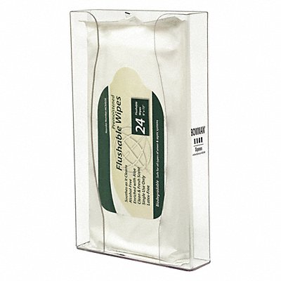 BOWMAN DISPENSERS CL0210111 Wipe Dispenser 1 Compartments Clear