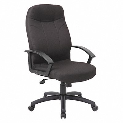 GRAINGER 452R12 Executive Chair High Back Fabric Seat