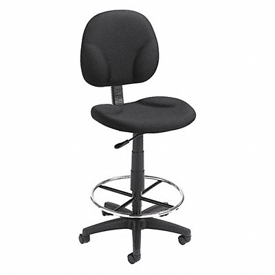 GRAINGER 452R15 Drafting Chair Armless Fabric Seat