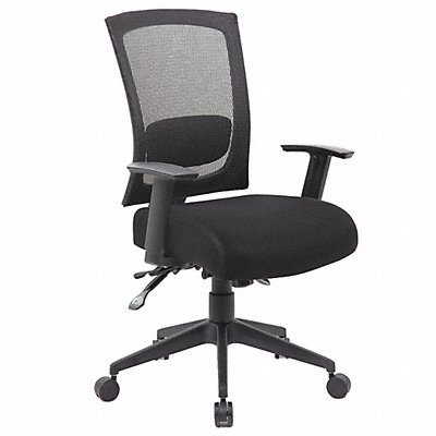 GRAINGER 452R26 Task Chair Multi Functional Fabric Seat
