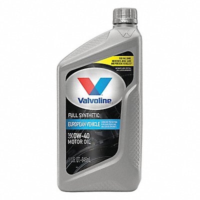 VALVOLINE 852518 Motor Oil 1 qt. Size 0W-40 SAE Grade