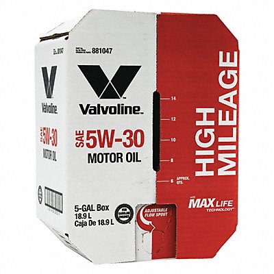 VALVOLINE 881047 Motor Oil 5 gal Sz 5W-30 SAE Grade Box