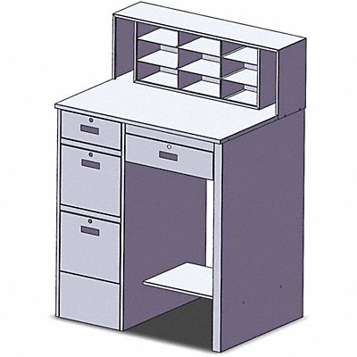 GRAINGER 453J53 Pdstl/Pnl 57 x39 x29 Grey NonMbl