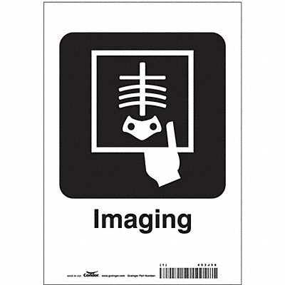 CONDOR 453J56 Safety Sign 10 in x 7 in Vinyl