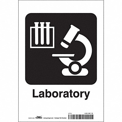CONDOR 453K13 J9730 Safety Sign 10 in x 7 in Vinyl