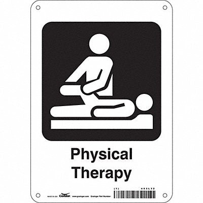 CONDOR 453L32 Safety Sign 10 in x 7 in Polyethylene