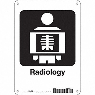 CONDOR 453L39 Safety Sign 10 in x 7 in Polyethylene