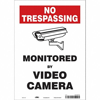CONDOR 453N70 Safety Sign 14 inx10 in Vinyl