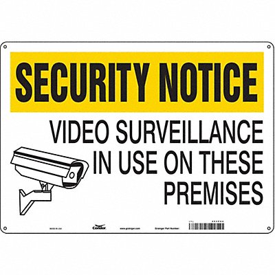 CONDOR 453P04 Safety Sign 14 in x 20 in Aluminum
