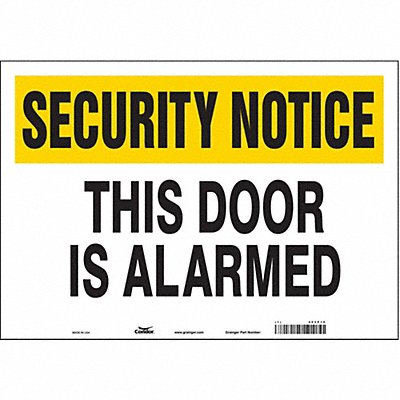 CONDOR 453P19 Safety Sign 14 in x 20 in Vinyl