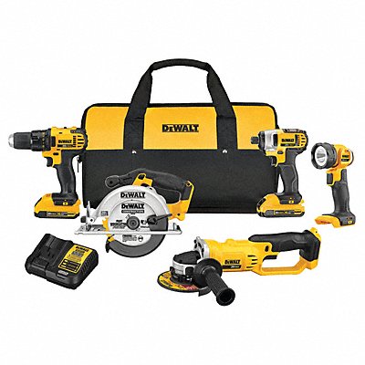 DEWALT DCK521D2 Cordless Combination Kit 5 Tools 20V DC