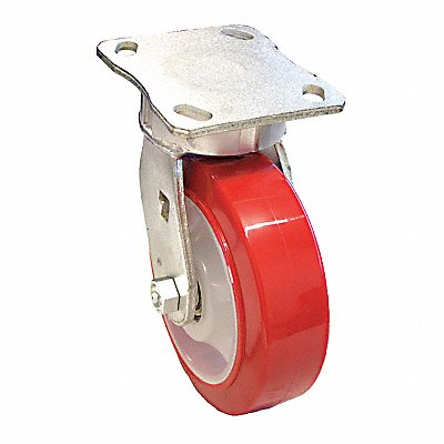 GRAINGER P25SURPW060K14 Kingpinless Plate Castor Swivel 770 lb.
