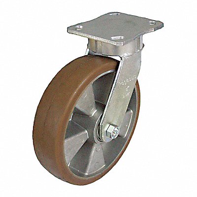GRAINGER P25SALB200K14H1001 Kingpinless Plate Castor Swivel 1540 lb.