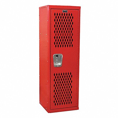 HALLOWELL HTL1515481RR Locker 1x1Locker Red 48 x15 x15 Unassembled