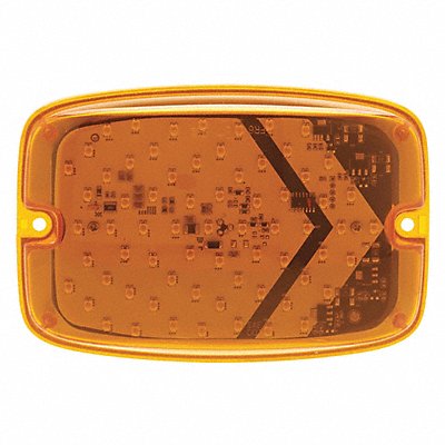 FEDERAL SIGNAL FR6ARROW Warning Light LED Amber PC 1.0A 12VDC