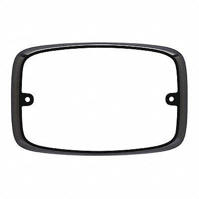 FEDERAL SIGNAL FR6MB Bezel Black 6-7/64 Lx5-5/16 Hx1-13/64 W