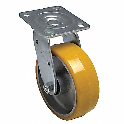 GRAINGER P21SUA080KP14 Standard Plate Castor Swivel 1250 lb.