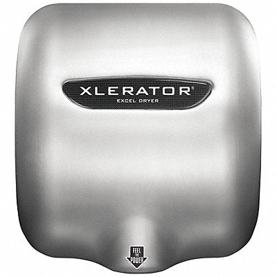 EXCEL DRYER GRA604161 Hand Dryer 8 sec 68 to 77 dBA SLVR