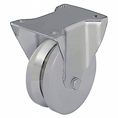 GRAINGER BHSDSPK150K16 V-Groove Track-Wheel Plate Castor Rigid