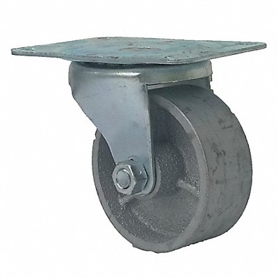 GRAINGER P2SC030GP Standard Plate Castor Swivel 300 lb.