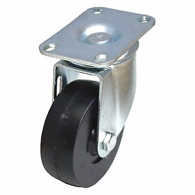 GRAINGER P12SR040D12 Standard Plate Castor Swivel 150 lb.
